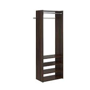 Select 25 in. W Espresso Wood Closet Tower by Closet Evolution- open box not used  - SEE PICTURES
