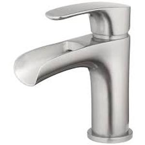 Single Hole Single-Handle Bathroom Faucet in Brushed Nickel by Tosca- open box not used  - SEE PICTURES
