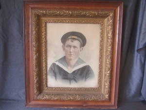 lot 60 image: Antique picture - pastels, in orna...