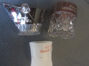 lot 75 image: Souvenir glass Scandia milk glass ...