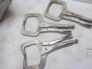 lot 120 image: Vise Grips welding clamps, qty 3...