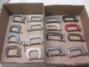 lot 126 image: C-clamp 1-14 to 2, qty 16...