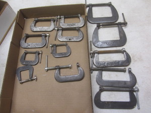 lot 127 image: C-clamps Cincinnati Tool Co 1-14...