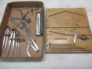 lot 139 image: Vintage 440-B depth gage, caliper w...