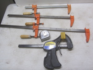 lot 142 image: Jorgensen bar clamps 3724, 3718, 3...