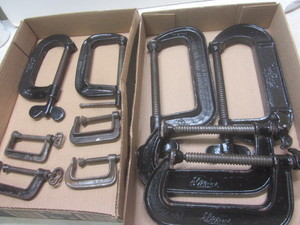 lot 147 image: C-clamps 5, 8, 4...