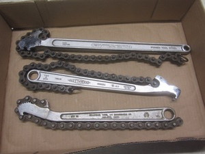 lot 163 image: Diamond Tool & Horseshoe chain wren...