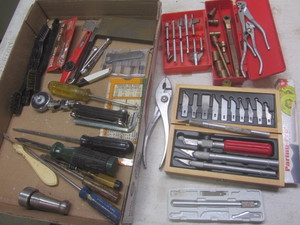 lot 182 image: Router bits, channel lock plier, Cr...