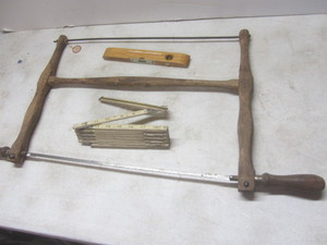 lot 210 image: Primitive buck saw, Stanley Zig Zag...