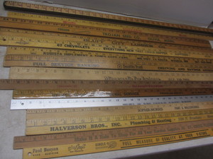 lot 214 image: Advertising rulers 36 with auto, ...