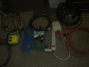 lot 241 image: Power cords, timers, adapters...