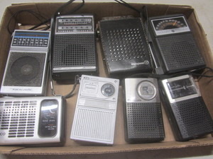 lot 243 image: Transistor radios Ronco, Realistic...