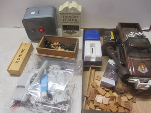 lot 244 image: Banks including trucks, metal, cera...