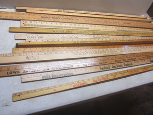 lot 295 image: Advertising rulers 36 & 48 walki...