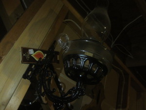 lot 306 image: Lamp bracket & finger lamp...