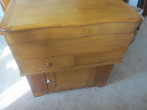 lot 7 image: Chest on chest cabinet, 29Wx18.5D...