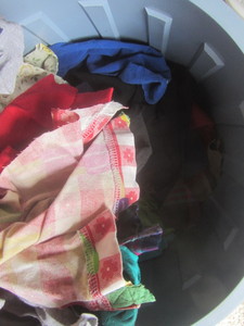 lot 338 image: Rags, two containers...