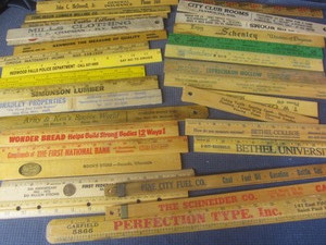lot 332 image: Advertising rulers including Kochs ...