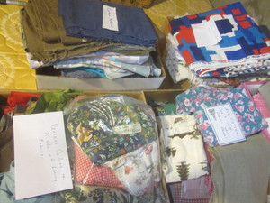 lot 478 image: Fabric with zippers...