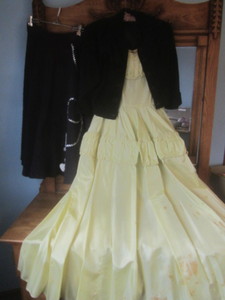 lot 405 image: Vintage poodle skirt, quilted 26 w...