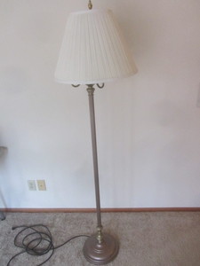 lot 414 image: Floor lamp triple bulb, 67H...