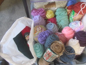 lot 437 image: Yarn & needles...