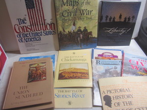 lot 494 image: Hard cover books on Civil War, US C...