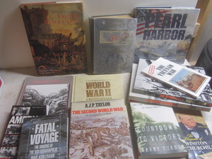 lot 496 image: Books - WWI, WWII, Pearl Harbor, Fr...