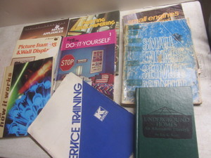 lot 523 image: Books home repair, small engines...