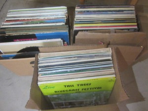 lot 524 image: Records three boxes, Cash, Willie...