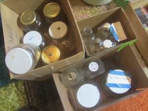 lot 534 image: Vintage jars two gallon, five pick...