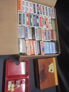 lot 535 image: Playing cards 46 decks with trays...