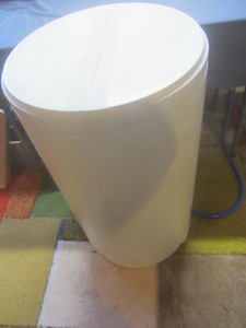 lot 537 image: Salt tank from softener, 18.5x33H...
