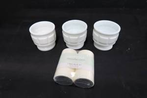 lot 31 image: CANDLE HOLDERS WITH CANDLES