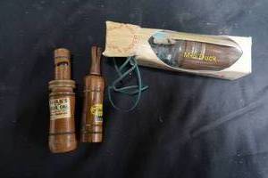 lot 83 image: WOODEN BIRD CALLS