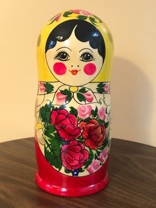 lot 26 image: Russian Stacking Dolls