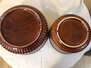 lot 36 image: Two-piece McCoy Pottery Casserole Set
