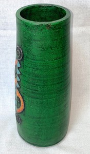 lot 14 image: Decorative Bright Green Vase from Tunisia