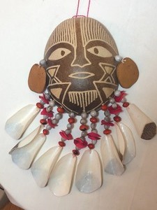 lot 58 image: Mayan CompassCalendar Ecuadorian Basket & Peruvian Mask