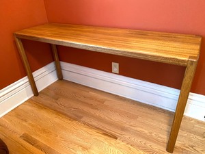 lot 93 image: Wood ConsoleSofa Table