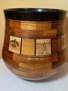 lot 98 image: Handcrafted Wood BasketVessel by Gregg Smith