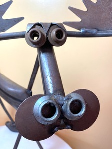 lot 105 image: Awesome Steam Punk Style Moose Figurine