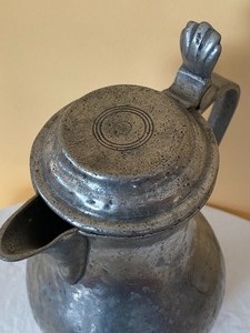 lot 119 image: Antique German Pitcher Block Zin 1820