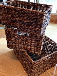 lot 160 image: Two Sets of Nesting Baskets