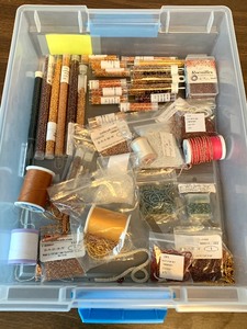 lot 204 image: All That Glitters is Gold Variety of Gold Tone Seed Beads for Jewelry Making