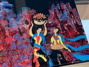 lot 184 image: Artist Unique Designed Tile