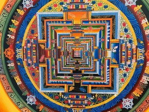 lot 191 image: The Kalachakra Mandala Framed Art