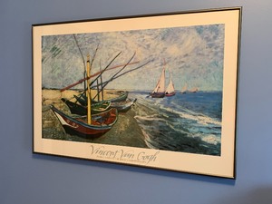lot 192 image: Framed Van Gogh Poster