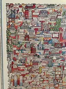 lot 200 image: Wonderful Vintage Poster of Manhattan by Tony Graham