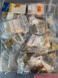 lot 210 image: Beading SuppliesCrimp, Covers and Spacers